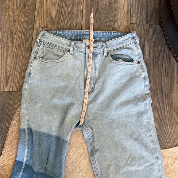 Billabong Wrangler collar Light Blue Denim Jeans patchwork size 31 - Picture 12 of 15